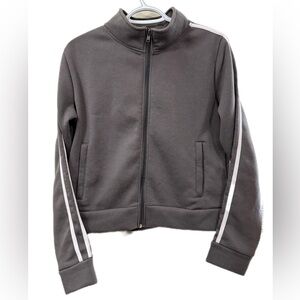 Gray Jacket with White Stripes Refuge Athletics